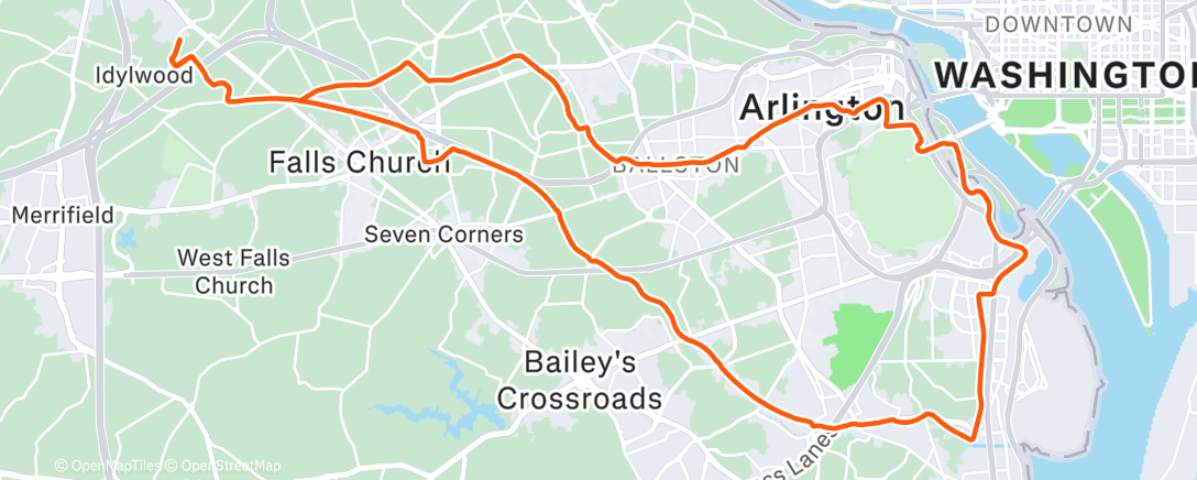Map of the activity, Through the cold light rain to CCCC, then home past the WOD deer 🦌 🦌🦌🦌🦌