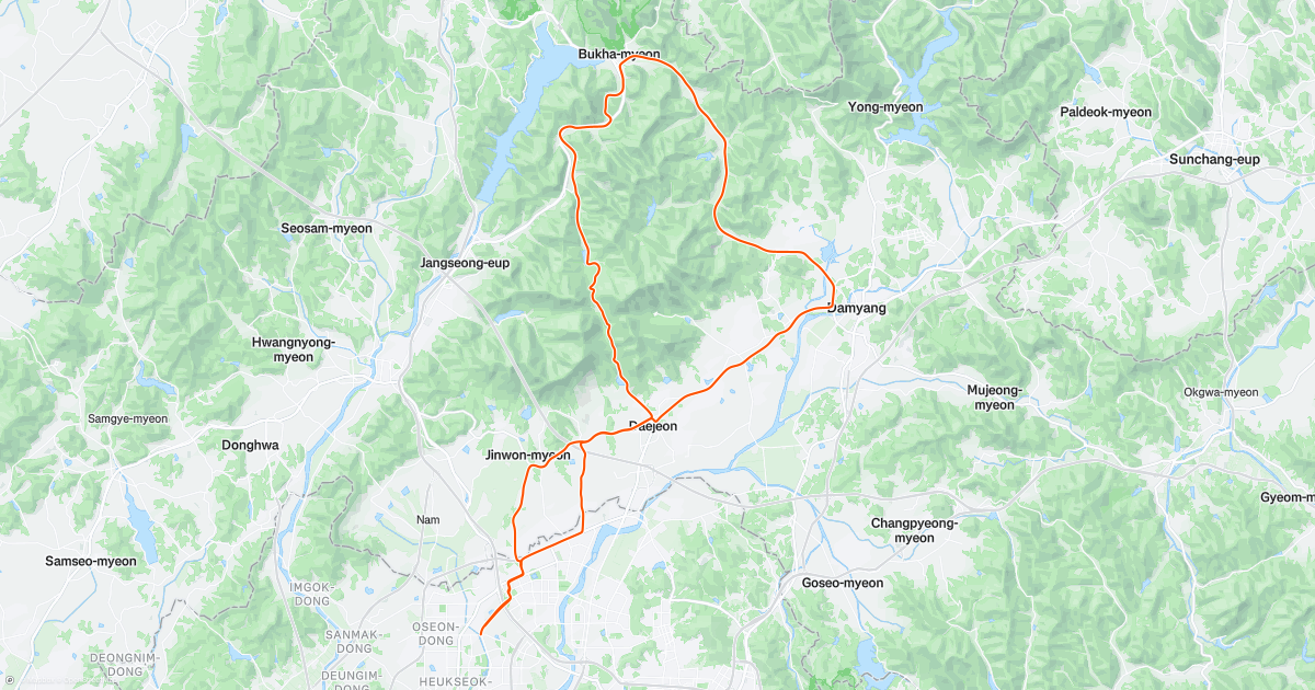 담양 한재골~ | Strava