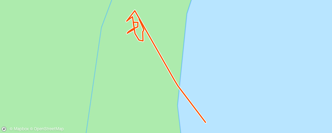 Map of the activity, Watersedge swim 13C, 2 loops