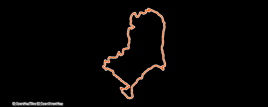 Map of the activity, Morning Trail Run