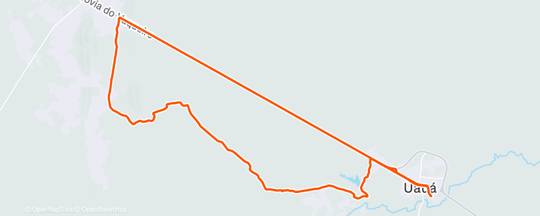 Map of the activity, Pedalada matinal