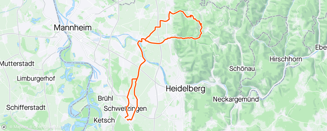 Map of the activity, lockere Apfelbaum-Runde