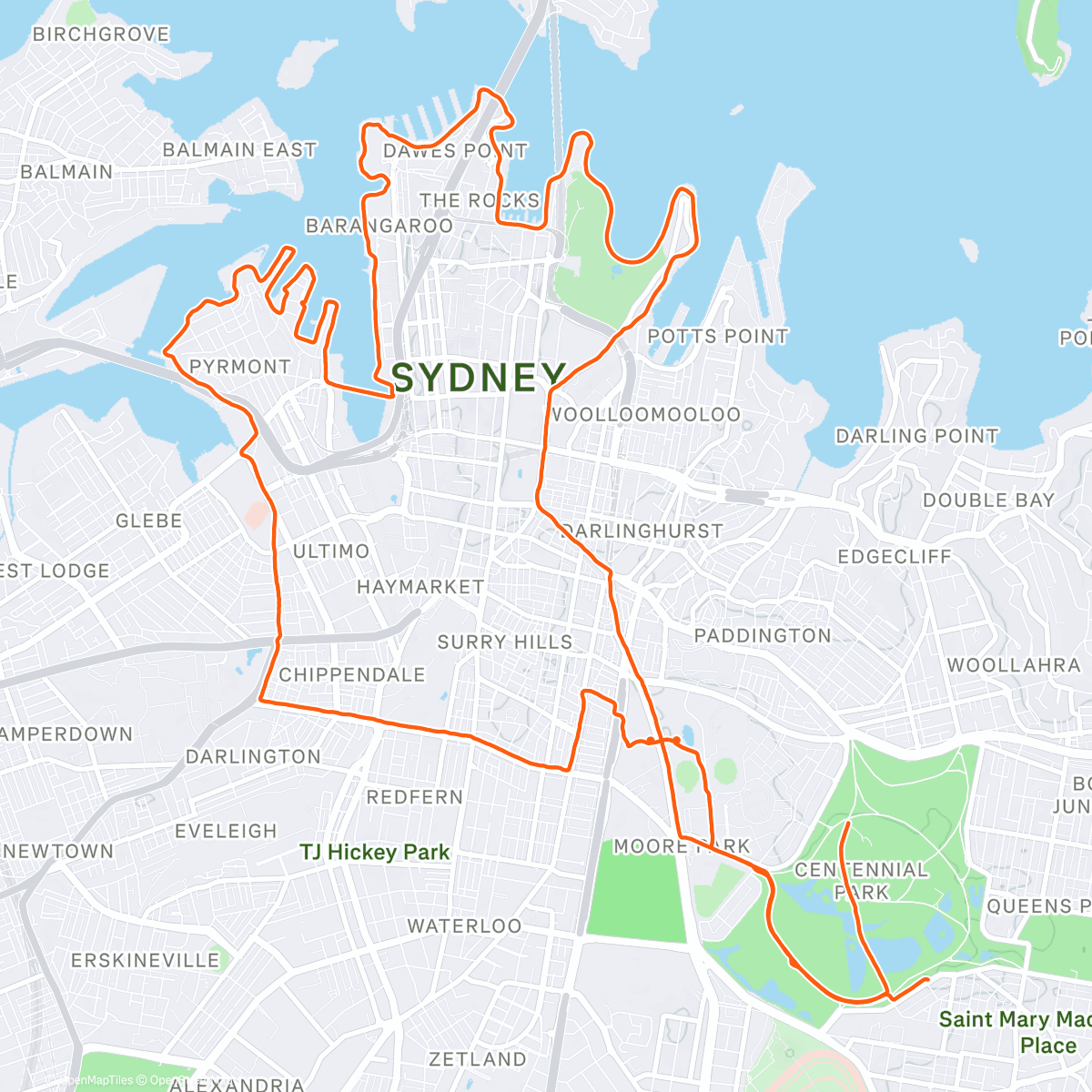 Map of the activity, Saturday longy