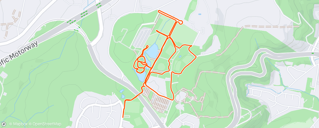 Map of the activity, Exploring Mt Penang …