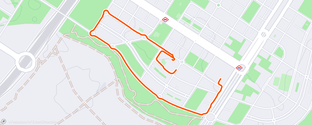 Map of the activity, Reconocimiento con Ali del recorrido del Tri