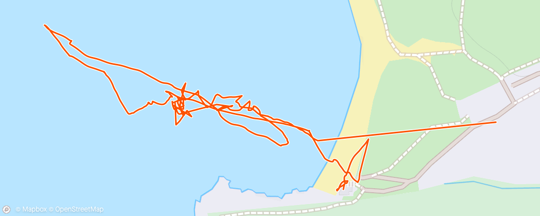 Map of the activity, Bantham Nippers lifeguard / coach training