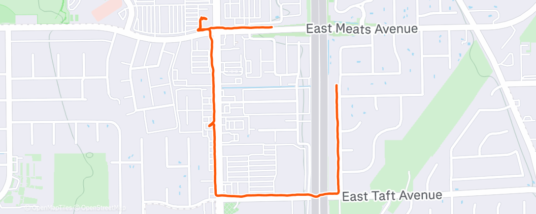 Map of the activity, Afternoon Walk