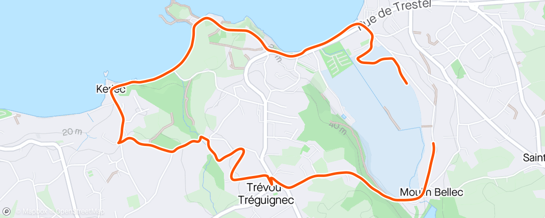 Map of the activity, Marche: Bourg-Port le Goff-Trestel