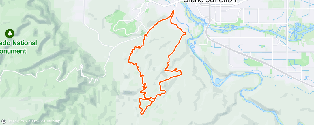 Map of the activity, Grand Dysfunction Junction ~ Blew out my flip-flop…errrr…Fox shock on a wimpy little send.  Should’ve brought my trusty hardtail