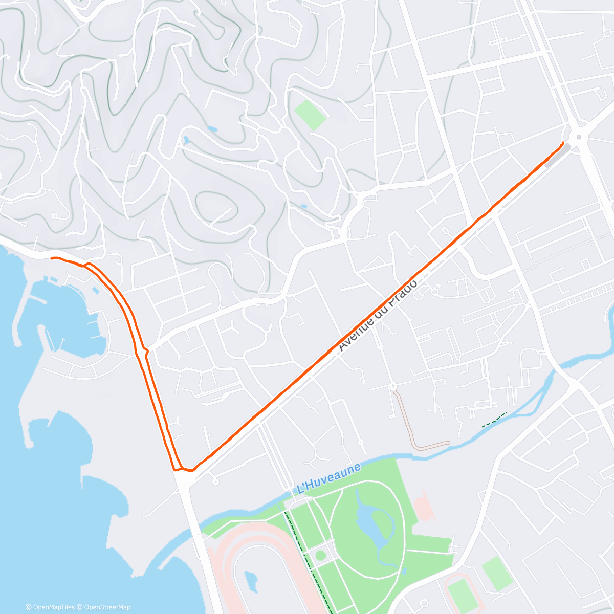 Map of the activity, BabyRun by URMC