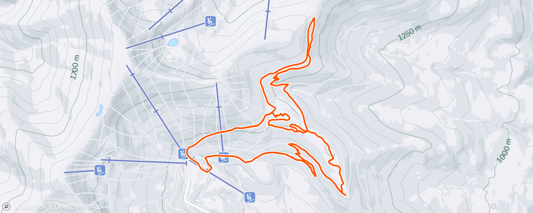 Map of the activity, Schweitzer XC