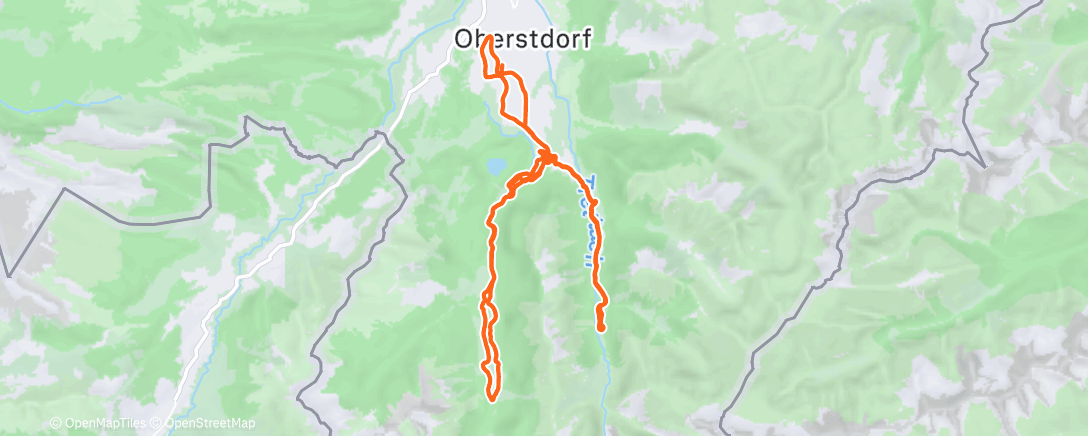 Map of the activity, Cross-Country SKIING