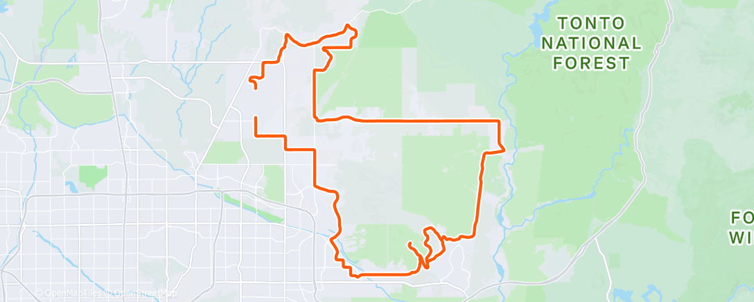 Mappa dell'attività Cycling