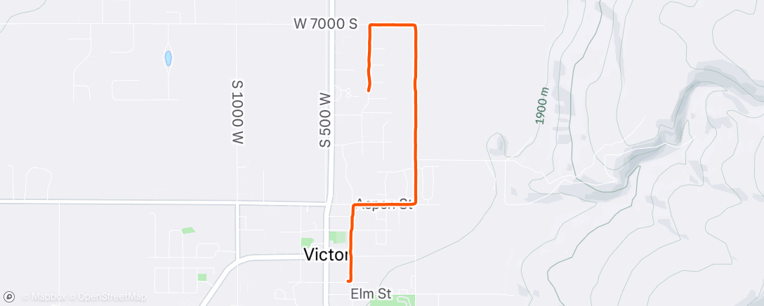 Map of the activity, Lunch Run