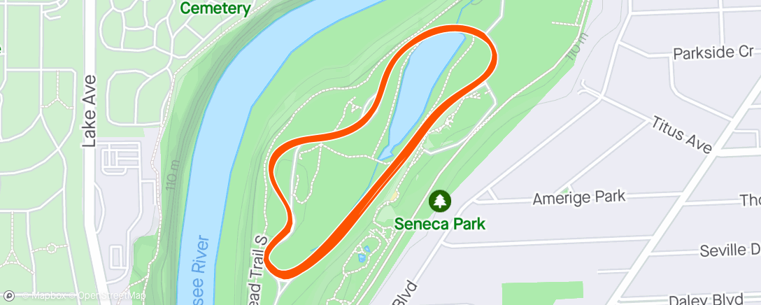 Map of the activity, Zoo Circuit Race - 6th