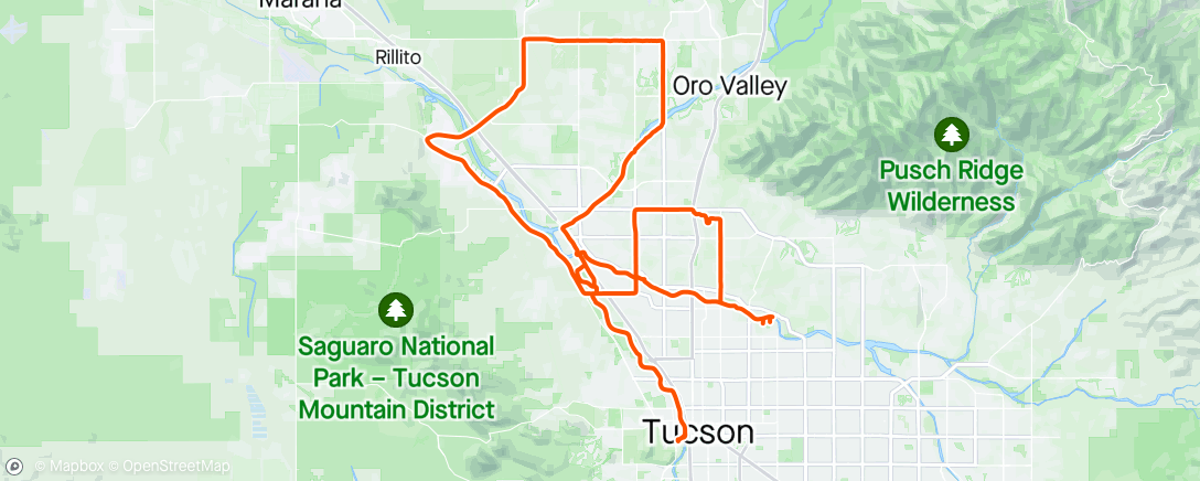 Map of the activity, Roundup ride + some spinning with Rena