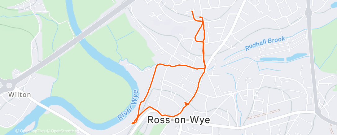 Map of the activity, Afternoon Ride