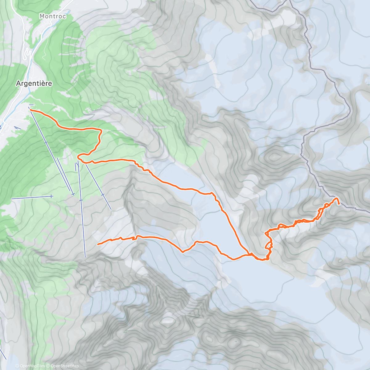 Карта физической активности (Aiguille d’Argentière 🌞)