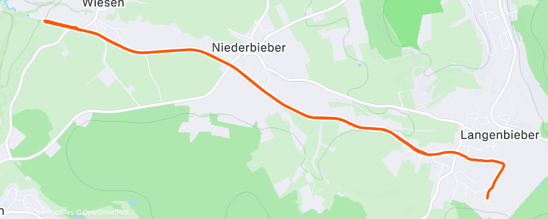 Map of the activity, Lauf am Morgen