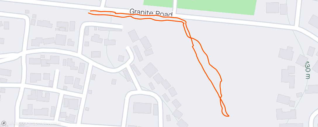 Map of the activity, Sunday Morning Walk