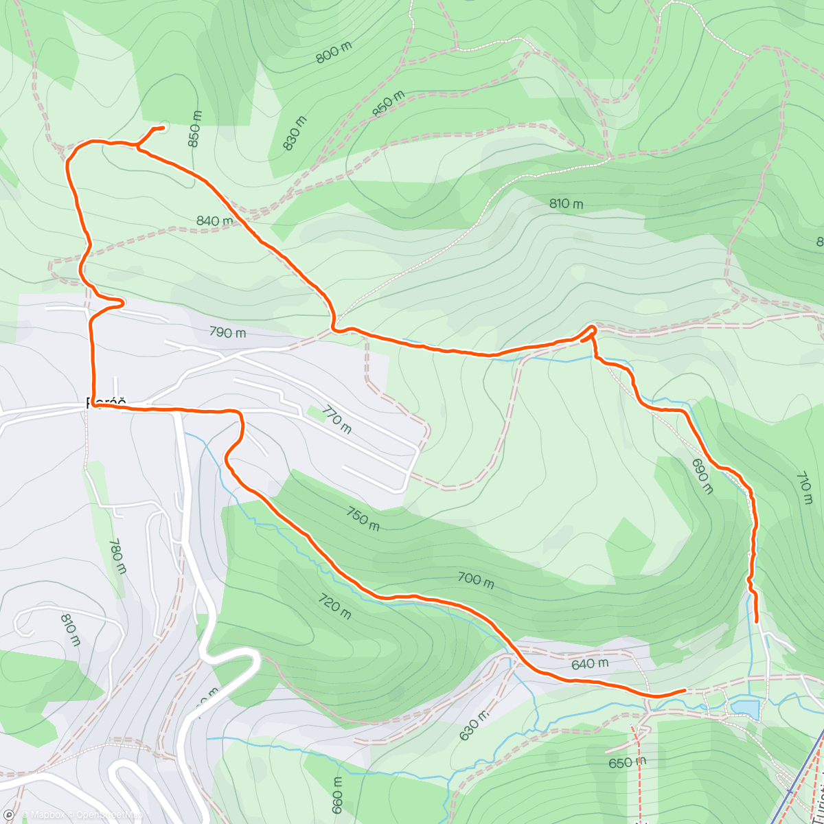 Map of the activity, Prechádzka za výhľadom - Vysoký vŕšok