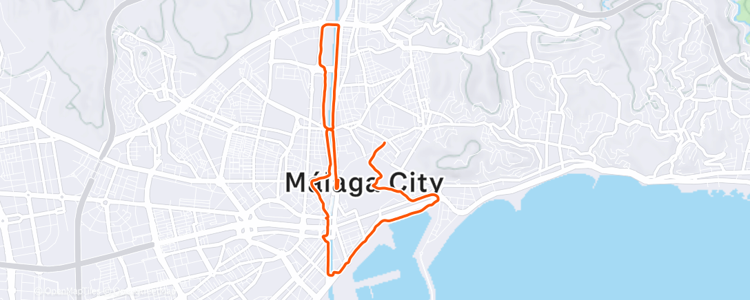 Map of the activity, Morning Run