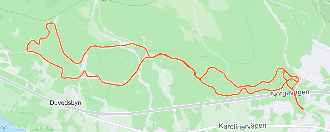 Mapa de la actividad (Afternoon Nordic Ski)