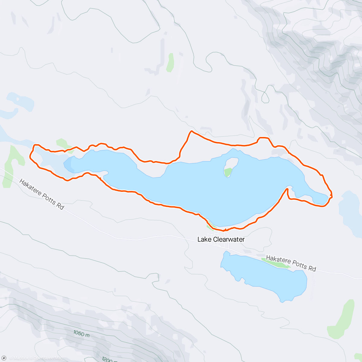 Map of the activity, Morning walk with Sandra, Lake Clearwater