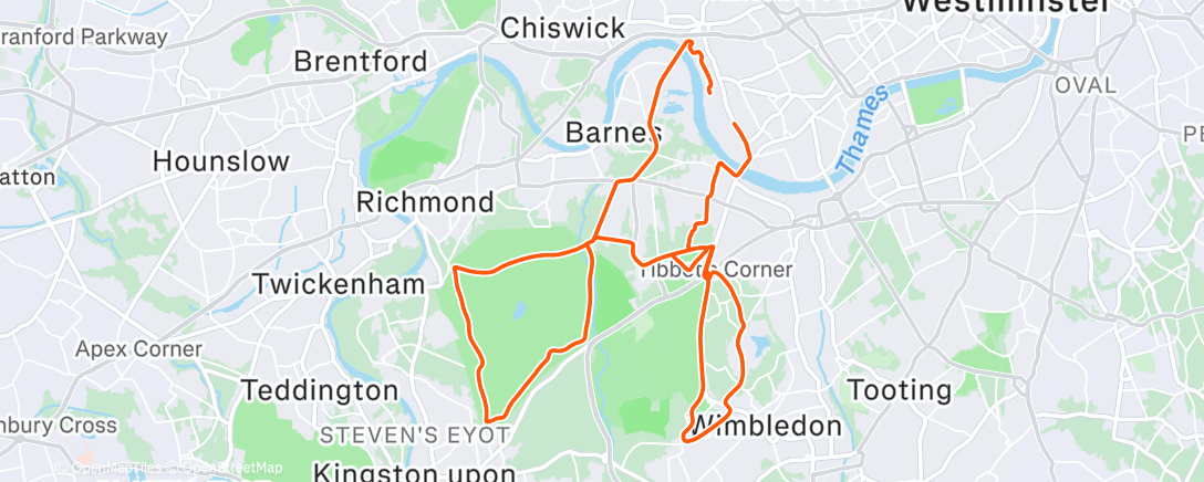 Map of the activity, BAU