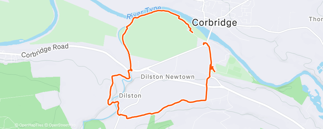 Map of the activity, Afternoon Hike