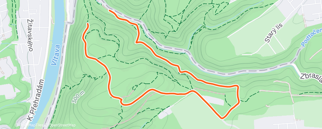 Map of the activity, Lunch Run