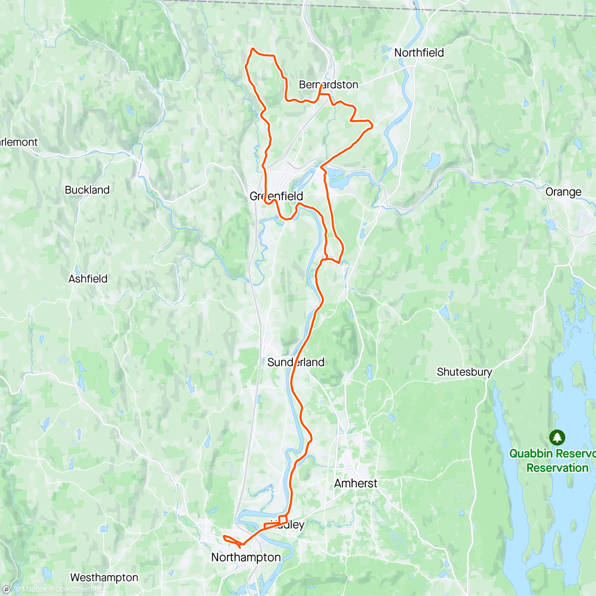 Mapa da atividade, Leyden and Frizzle Hill with Zinj