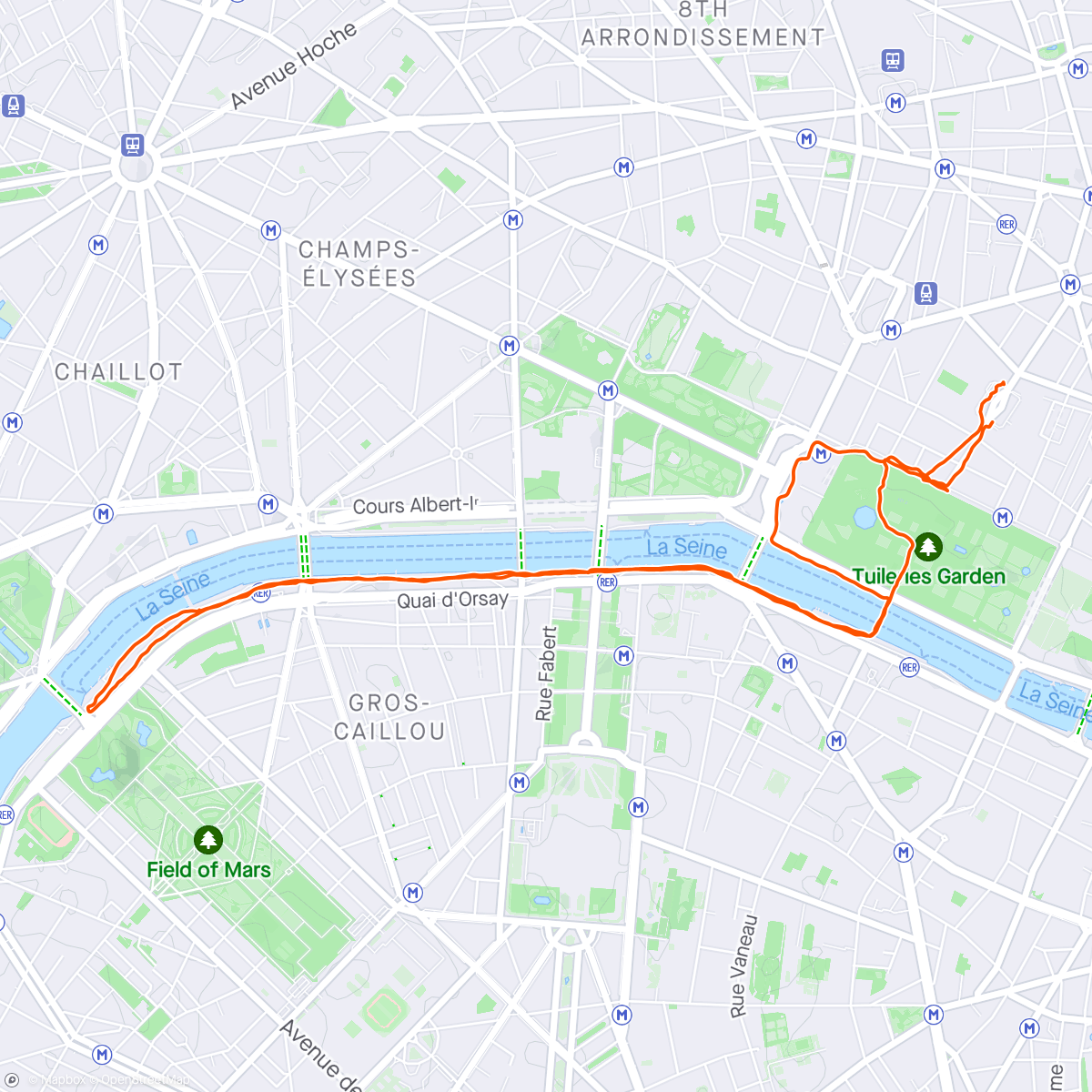 Map of the activity, Froidure