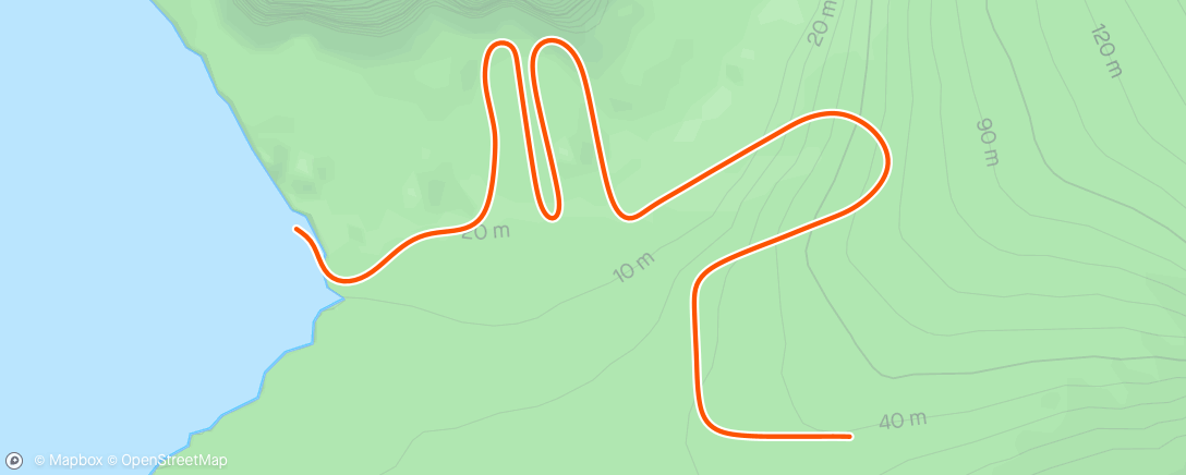 Mapa de la actividad, Zwift - Pacer Group Ride: Volcano Flat in Watopia with Bernie