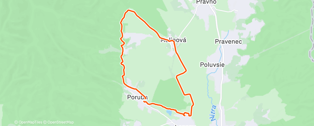 Карта физической активности (Lunch Trail Run)