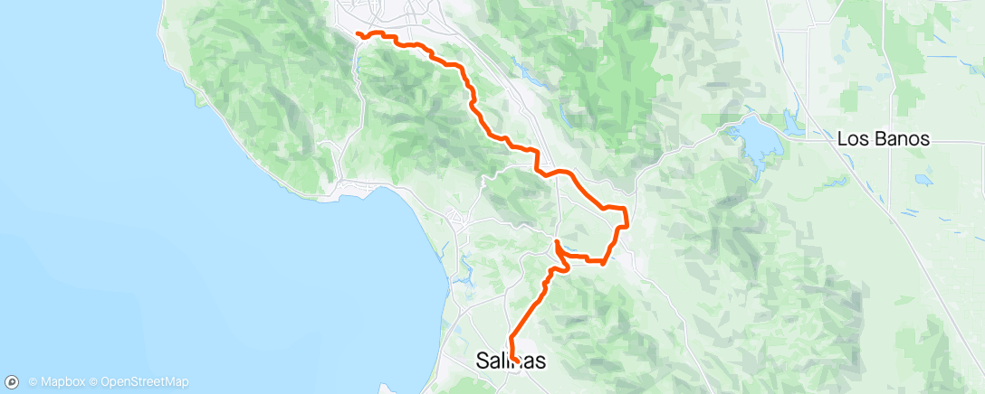 Map of the activity, On the way back from SLO