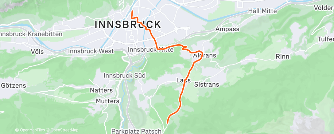 Map of the activity, Zwift - Hairpin Wizard on Lutscher in Innsbruck