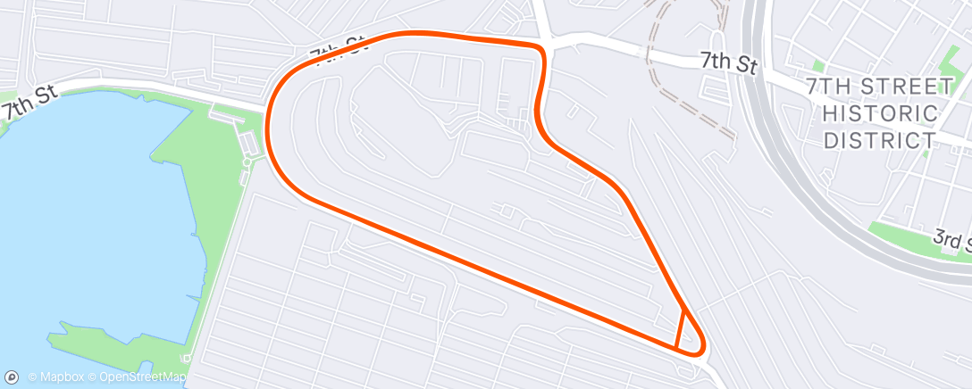 Map of the activity, Poo 6 laps