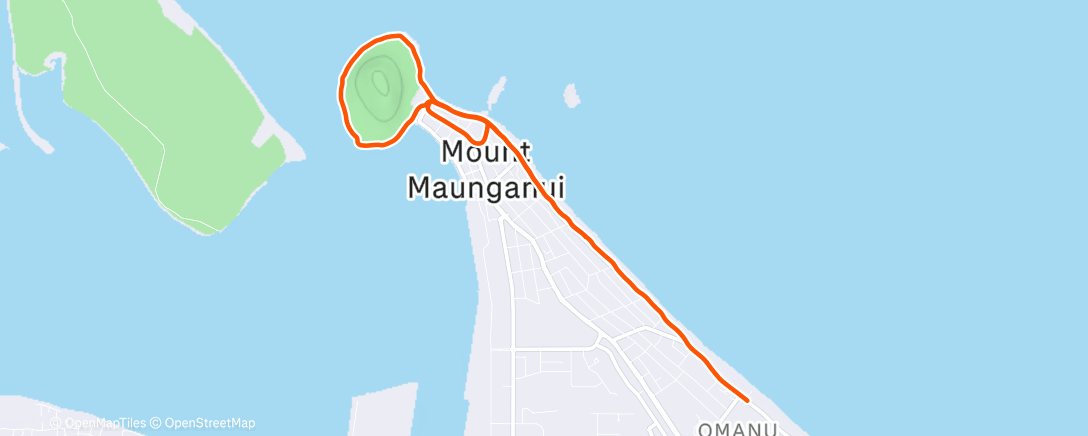 Map of the activity, Morning Run