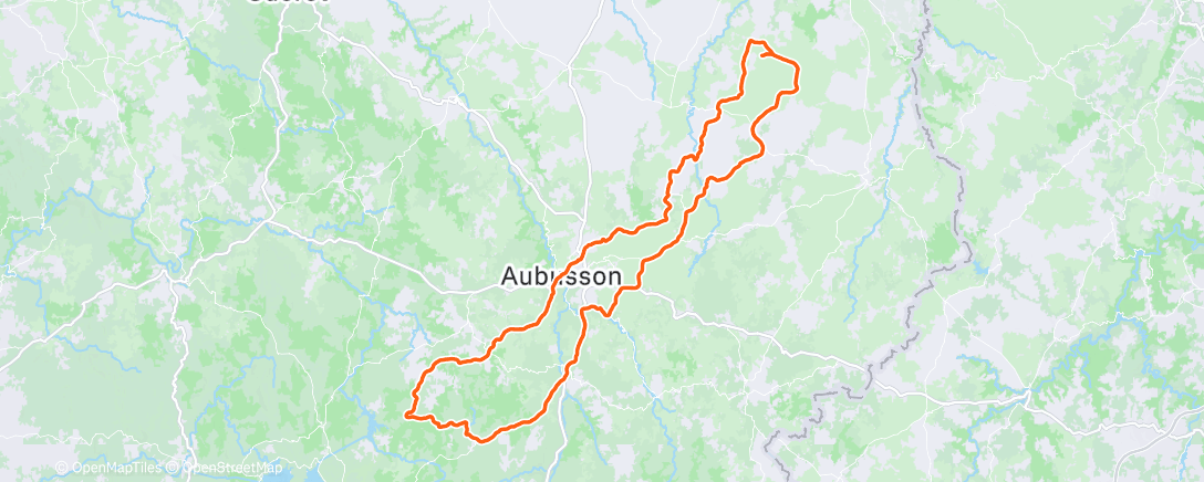 Map of the activity, Sprint sous la neige ⛸️