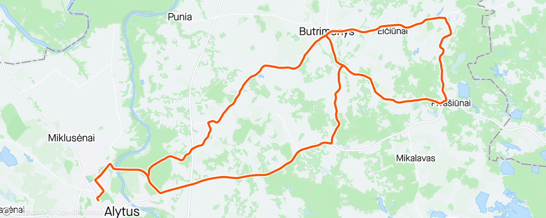 Map of the activity, Tour of Lithuania - 5
