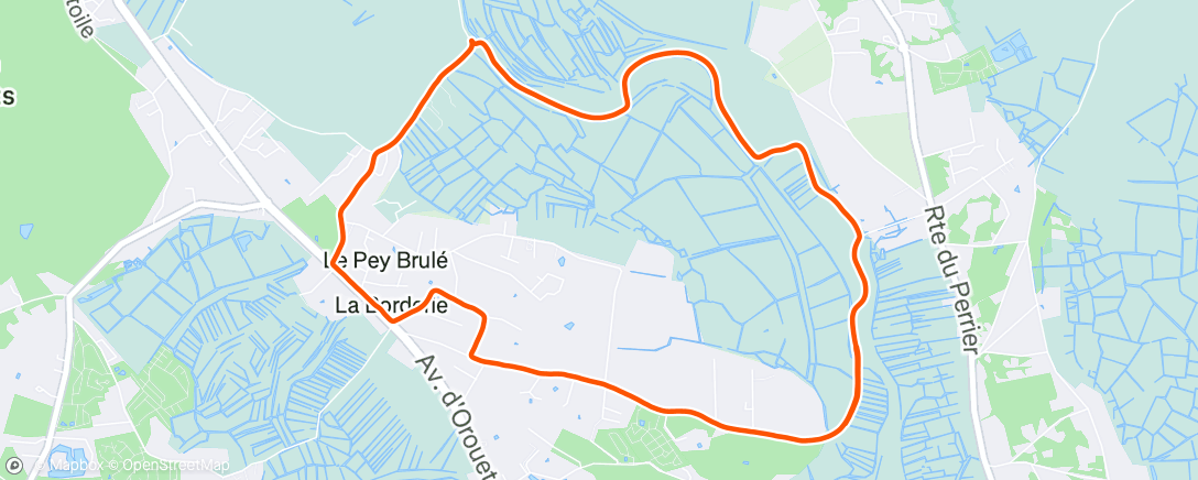 Mapa de la actividad (Footing à jeun 👌🏻)