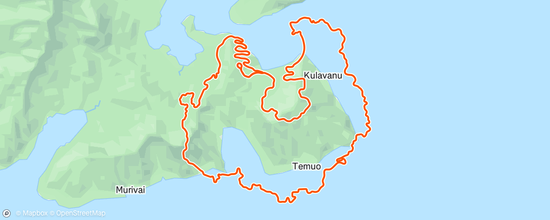 Map of the activity, Just a late night ride on Zwift