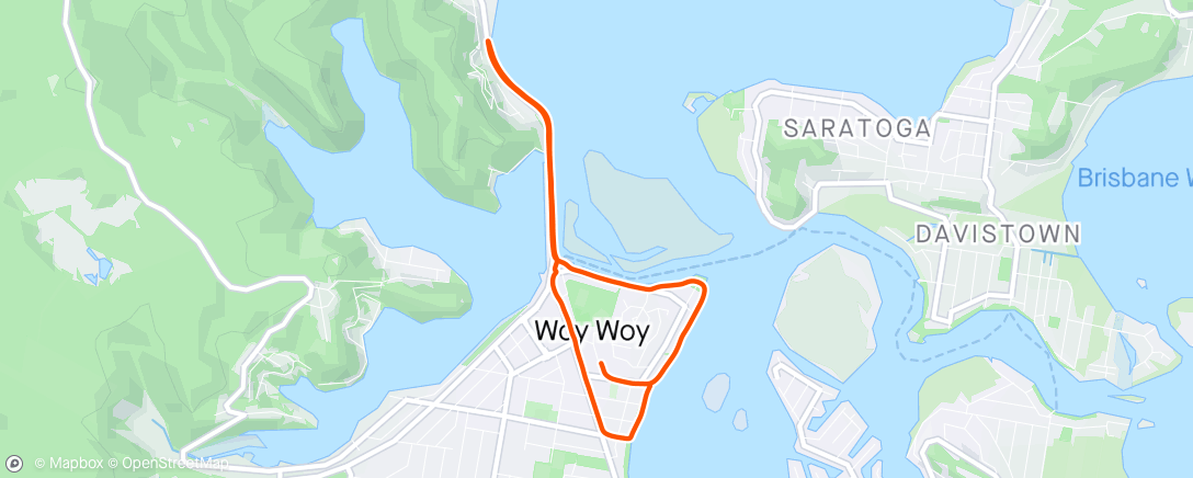 Mapa da atividade, Easy 5 miles