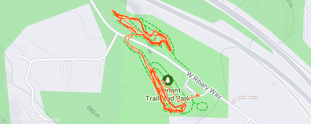 Map of the activity, Tennant trails