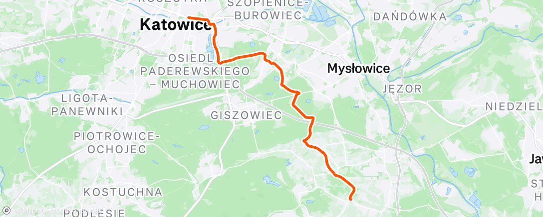 Map of the activity, Afternoon Ride