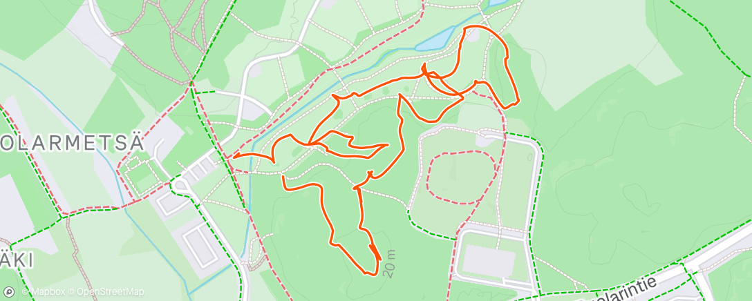 Map of the activity, Morning Walk