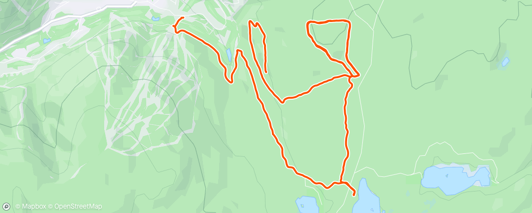 Map of the activity, Sun Peaks