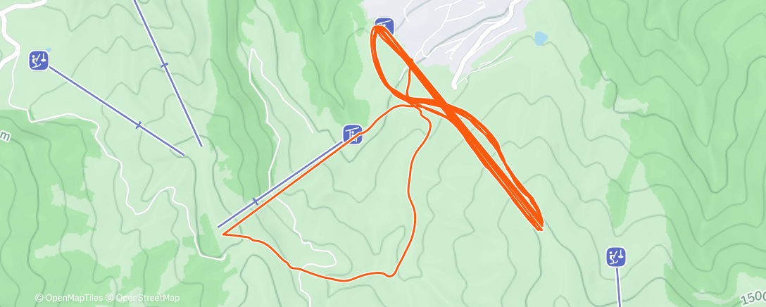 Map of the activity, Morning Alpine Ski
