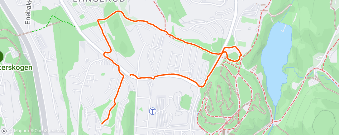 Map of the activity, Familie-«jogg» 🥰